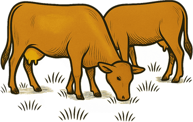 গরু চরানো